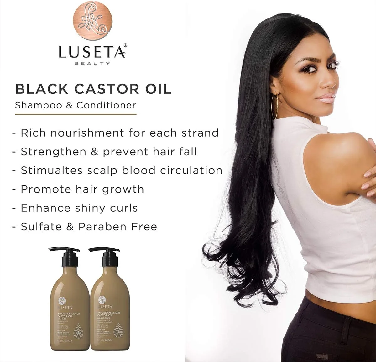 شامپو روغن کرچک سیاه جامائیکایی لوسِتا برای موهای نازک و خشک 500 میلی لیتر شامپو روغن کرچک سیاه جامائیکایی لوسِتا برای موهای نازک و خشک 500 میلی لیتر