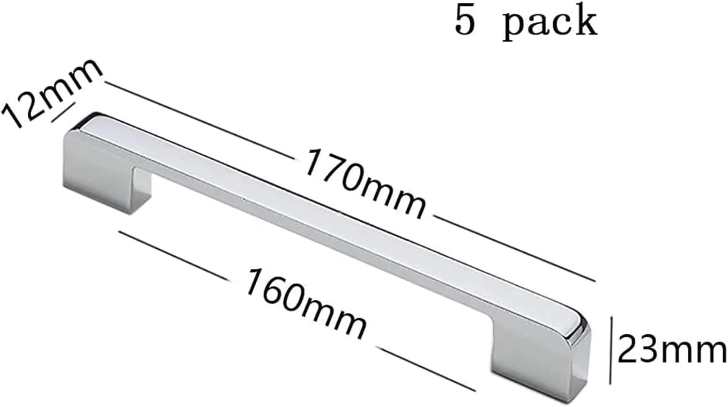 دستگیره های درب باکس اونلی، مرکز سوراخ 160 میلی متر کروم براق سبک آمریکایی آلیاژ روی دستگیره درب کمد کشو سخت افزار آشپزخانه دستگیره کابینت 5 عددی دستگیره های درب باکس اونلی، مرکز سوراخ 160 میلی متر کروم براق سبک آمریکایی آلیاژ روی دستگیره درب کمد کشو سخت افزار آشپزخانه دستگیره کابینت 5 عددی