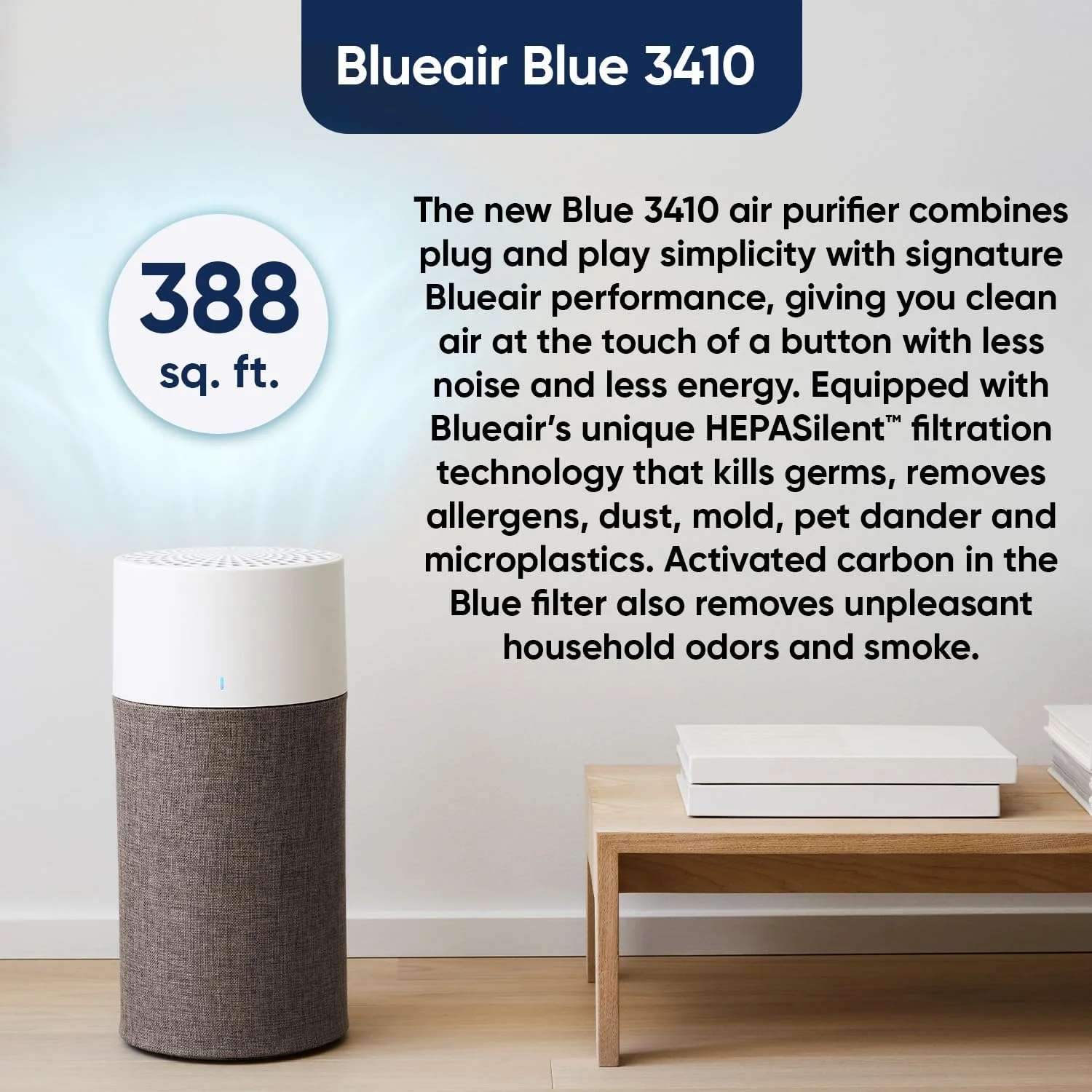 دستگاه تصفیه هوای اتاق خواب بلوایر، تمیز کننده هوا برای گرد و غبار، شوره حیوانات خانگی، دود، کپک، گرده، باکتری، ویروس، آلرژن، حذف بو، برای خانه، دفتر کار، آشپزخانه، دارای پیش فیلتر قابل شستشو، HEPASilent، مناسب اتاق متوسط، مدل Blue 311 Auto دستگاه تصفیه هوای اتاق خواب بلوایر، تمیز کننده هوا برای گرد و غبار، شوره حیوانات خانگی، دود، کپک، گرده، باکتری، ویروس، آلرژن، حذف بو، برای خانه، دفتر کار، آشپزخانه، دارای پیش فیلتر قابل شستشو، HEPASilent، مناسب اتاق متوسط، مدل Blue 311 Auto