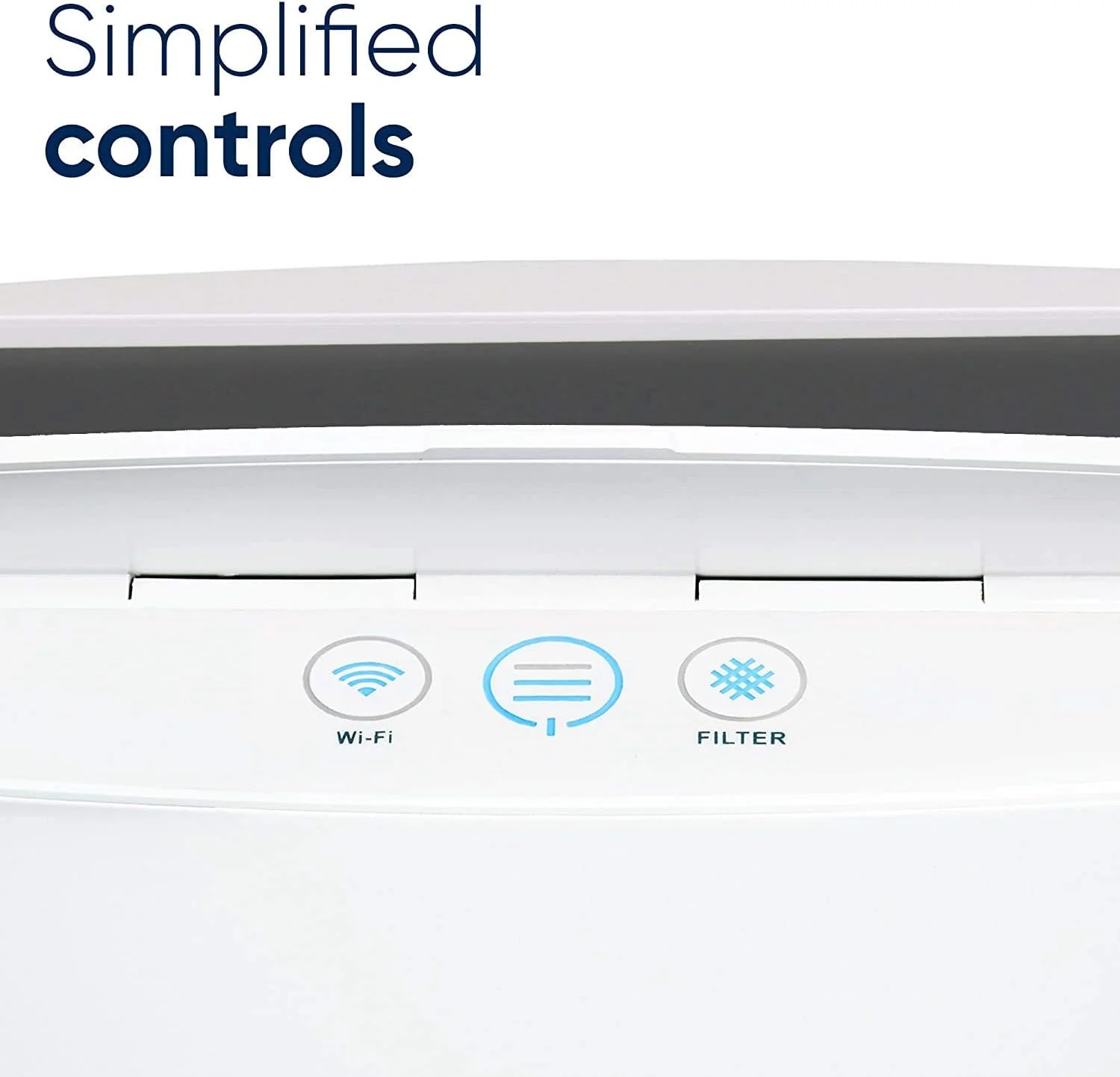 Blueair - Classic 205 - دستگاه تصفیه هوا با فیلتر ذرات Hepasilent دارای وای فای، جذب کننده آلرژن ها، بوها، کپک، گرد و غبار، میکروب ها، مناسب حیوانات خانگی و افراد سیگاری - اتاق کوچک - سفید