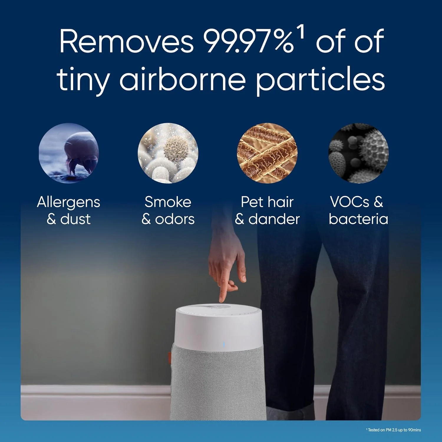 دستگاه تصفیه هوای بلوایر برای اتاقهایی تا 43 متر مربع | Blue Pure 511i Max - هوشمند، بیصدا، فناوری HEPASilent، ایدهآل برای خانه، اتاق خواب، اتاق کودکان، ضد گرد و غبار، آلرژنها، دود، کپک و موی حیوانات خانگی دستگاه تصفیه هوای بلوایر برای اتاقهایی تا 43 متر مربع | Blue Pure 511i Max - هوشمند، بیصدا، فناوری HEPASilent، ایدهآل برای خانه، اتاق خواب، اتاق کودکان، ضد گرد و غبار، آلرژنها، دود، کپک و موی حیوانات خانگی