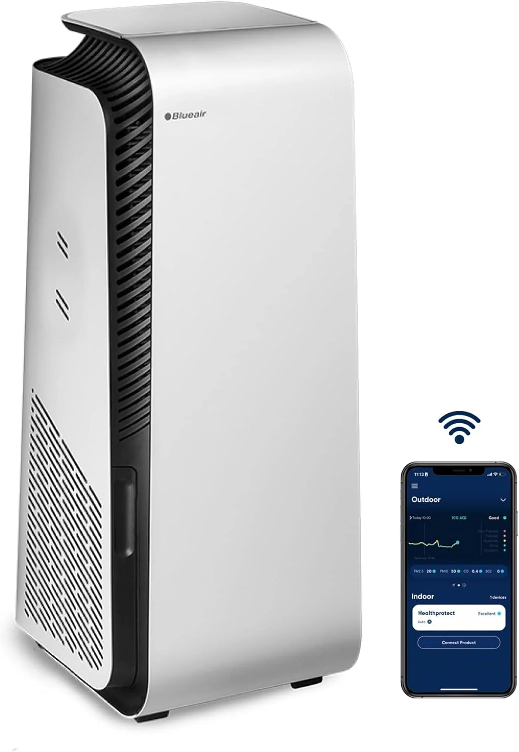 دستگاه تصفیه هوای بلوایر - HealthProtect 7440i تا 186 متر مربع را پوشش می دهد، CADR 455 متر مکعب در ساعت، AQI، فناوری HEPASilent 99.97% گرده، گرد و غبار، کپک، باکتری ها، ویروس ها، VOC ها، بوها را از بین می برد.