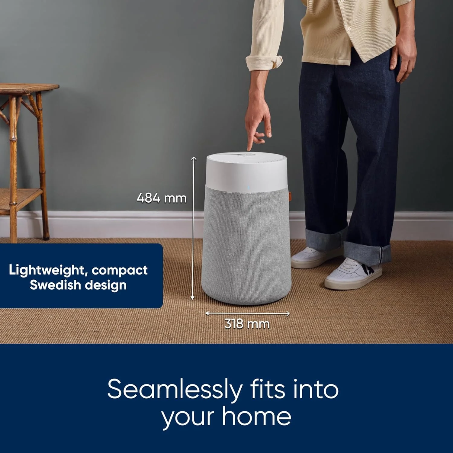 دستگاه تصفیه هوا بلوایر 3350i Max (311i Max) | مناسب برای اتاق‌هایی تا 86 متر مربع - هوشمند، کم صدا، فناوری HEPASilent، از بین برنده آلرژن‌ها، شوره حیوانات خانگی، دود، گرد و غبار و کپک