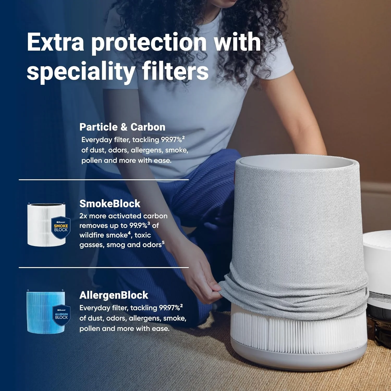 دستگاه تصفیه هوای بلوایر Blue Pure 211i Max مناسب برای اتاق های بزرگ تا 141 متر مربع - هوشمند، بی صدا، فناوری HEPASilent، از بین برنده آلرژن ها، شوره حیوانات خانگی، دود، گرد و غبار و کپک - ایده آل برای خانه و حیوانات خانگی دستگاه تصفیه هوای بلوایر Blue Pure 211i Max مناسب برای اتاق های بزرگ تا 141 متر مربع - هوشمند، بی صدا، فناوری HEPASilent، از بین برنده آلرژن ها، شوره حیوانات خانگی، دود، گرد و غبار و کپک - ایده آل برای خانه و حیوانات خانگی