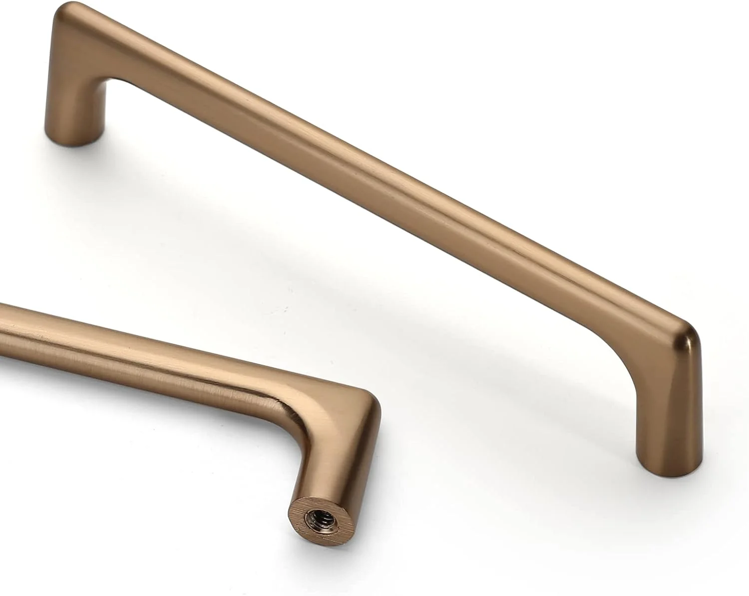 دستگیره کابینت آسیدراما، بسته 10 عددی، 5 اینچی (128 میلی‌متری)، برنزی شامپاین، دستگیره کمد، سخت افزار کابینت آشپزخانه، دستگیره کشو