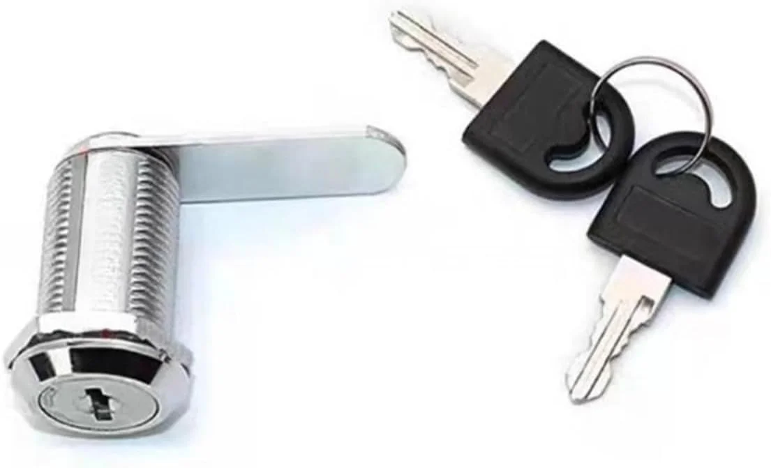 قفل کابینت Qimopi با کلید، قفل کشو کمد صندوق پستی، نقره ای (30 میلی متر)