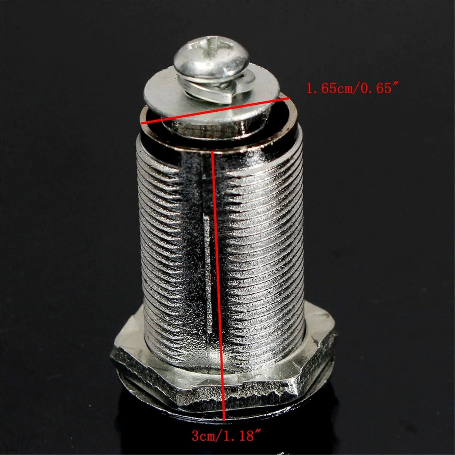 قفل کابینت Qimopi با کلید، قفل کشو کمد صندوق پستی، نقره ای (30 میلی متر)