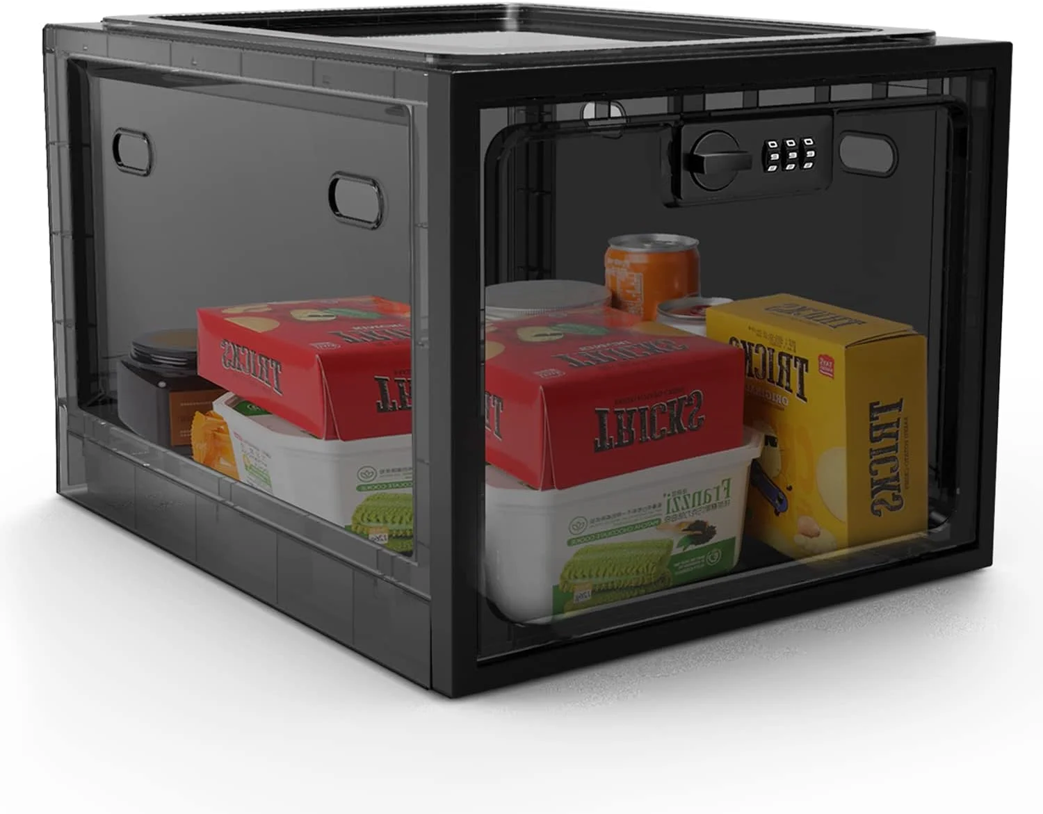 جعبه قفل دار یخچال با قفل ترکیبی فلزی - جعبه قفل شونده برای قفل کردن ظرف غذای میان وعده، کابینت دارویی قفل دار، جعبه دارویی، جعبه قرص، زندان تلفن و آیپد، خانه، دفاتر، کلینیک ها و مدارس