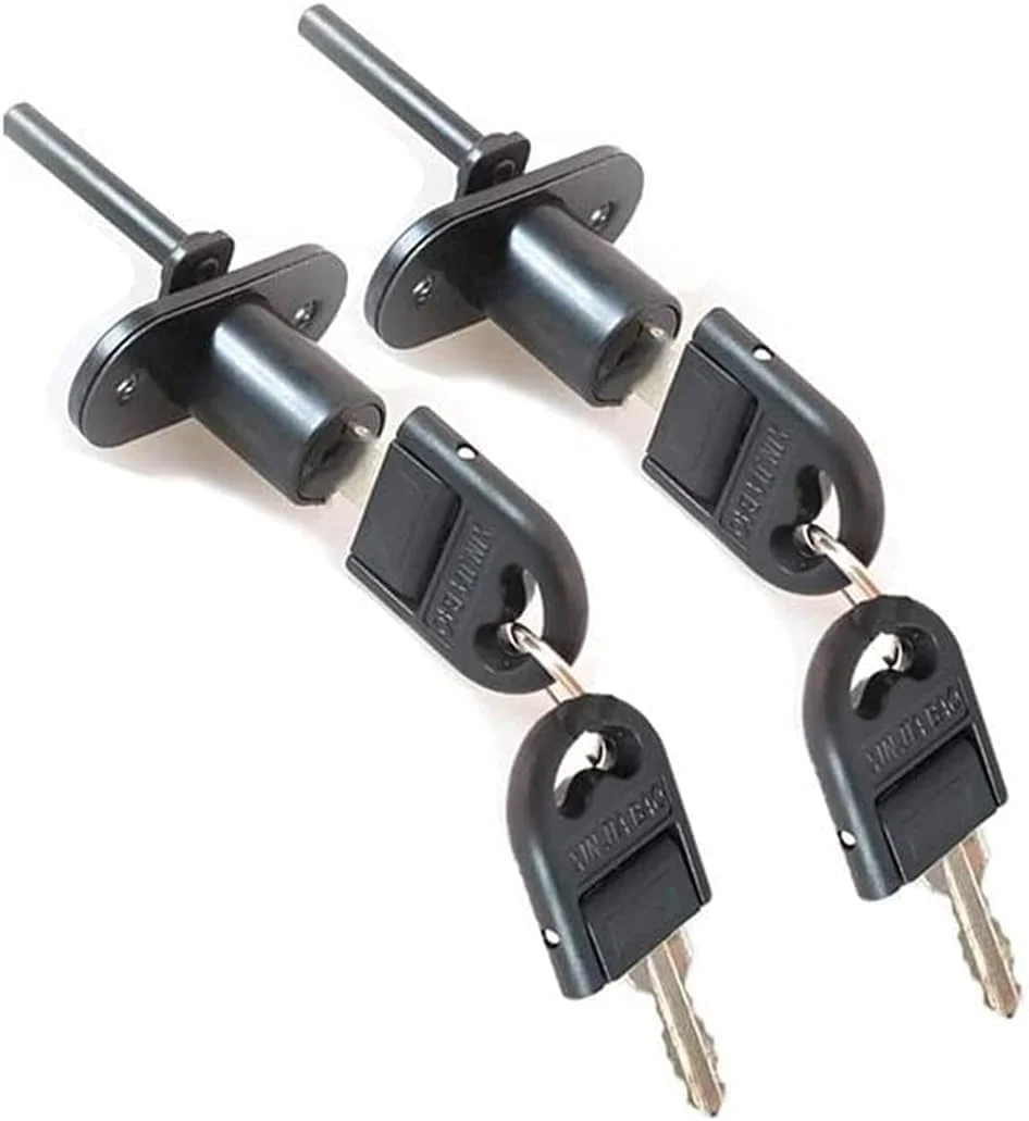 قفل کابینت کشو با کلید، آلیاژ روی قفل میز قفل کابینت پرونده برای کمد مبلمان ویترین قفسه دار با 2 کلید 16 میلی متر (مشکی) - 2 عدد قفل کابینت کشو با کلید، آلیاژ روی قفل میز قفل کابینت پرونده برای کمد مبلمان ویترین قفسه دار با 2 کلید 16 میلی متر (مشکی) - 2 عدد