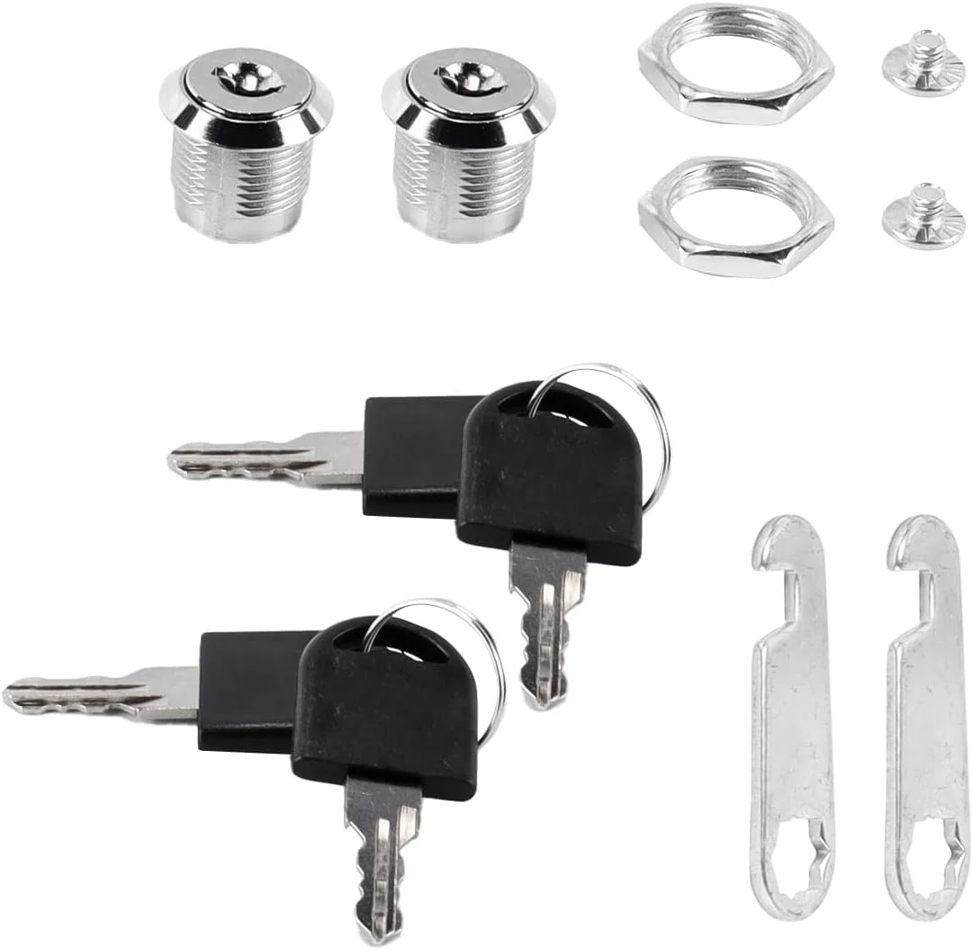 قفل کابینت Orivin، قفل صندوق پستی با کلید، قفل جعبه فایل پستی، مجموعه قفل برای کمد، جالباسی (2 عدد، 16 میلی متر) قفل کابینت Orivin، قفل صندوق پستی با کلید، قفل جعبه فایل پستی، مجموعه قفل برای کمد، جالباسی (2 عدد، 16 میلی متر)