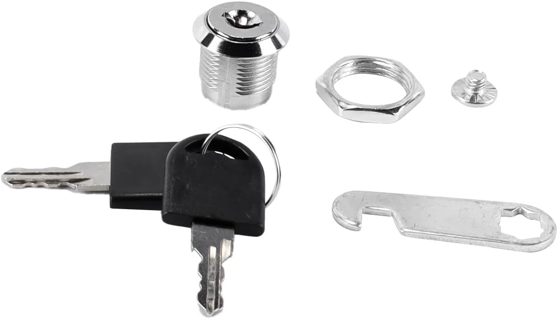 قفل کابینت Orivin، قفل صندوق پستی با کلید، قفل جعبه فایل پستی، مجموعه قفل برای کمد، جالباسی (2 عدد، 16 میلی متر) قفل کابینت Orivin، قفل صندوق پستی با کلید، قفل جعبه فایل پستی، مجموعه قفل برای کمد، جالباسی (2 عدد، 16 میلی متر)