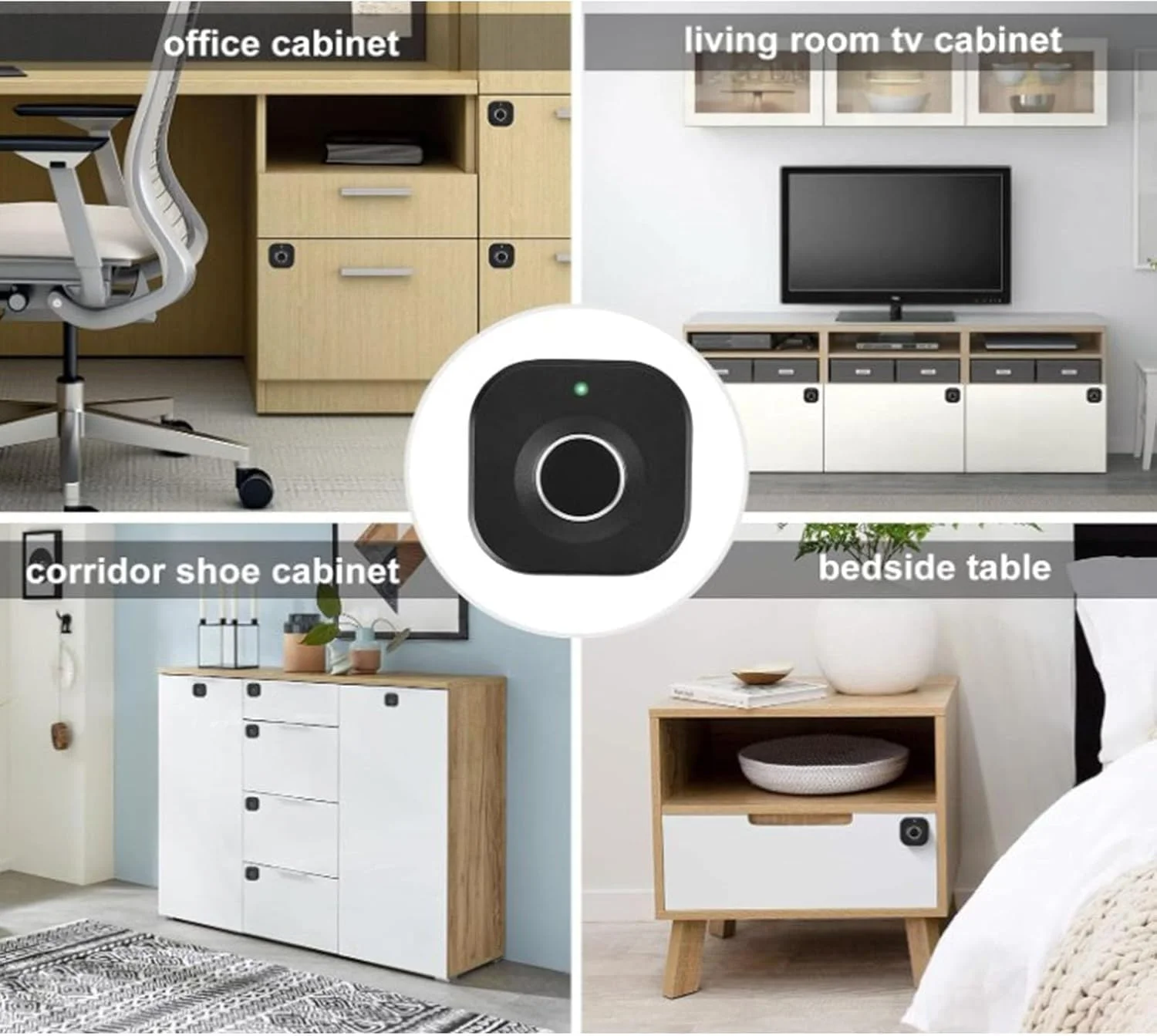 قفل کابینت اثر انگشتی Measure DIGI – قفل هوشمند کمد با کنترل از طریق اپلیکیشن، بلوتوث، کد و کلید اضطراری | قفل هوشمند امن برای خانه، دفتر و کشوها