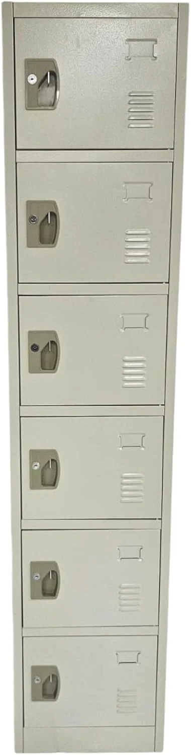 کابینت فلزی 6 درب چند منظوره مبلمان خانگی خاکستری - کابینت ذخیره سازی فولادی بادوام با درب های قفل دار، کابینت کمد لباس، سازمان دهنده اداری، کمد جعبه ایمنی برای ذخیره سازی خانه، مدرسه، ورزشگاه کابینت فلزی 6 درب چند منظوره مبلمان خانگی خاکستری - کابینت ذخیره سازی فولادی بادوام با درب های قفل دار، کابینت کمد لباس، سازمان دهنده اداری، کمد جعبه ایمنی برای ذخیره سازی خانه، مدرسه، ورزشگاه