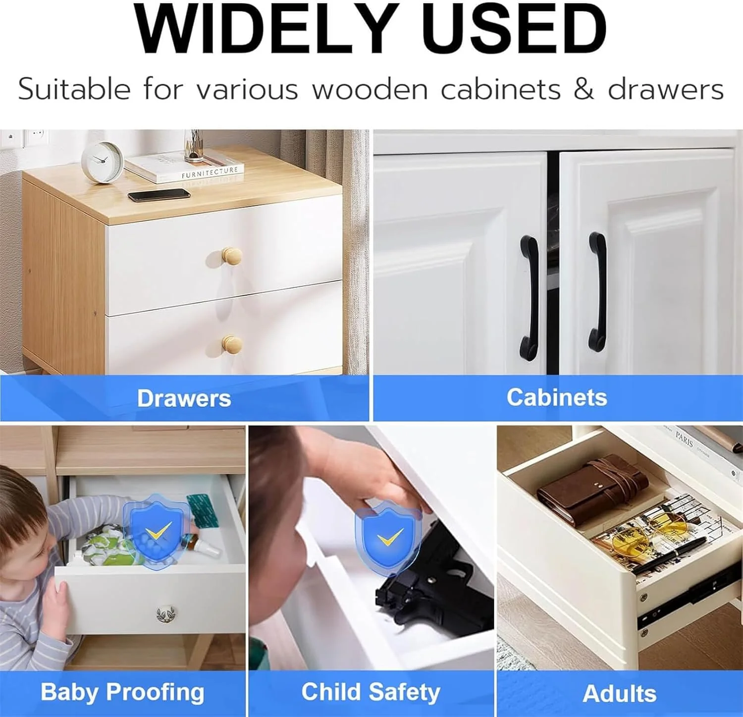 قفل هوشمند کابینت مخفی MOTIM، قفل ایمنی کودک بلوتوثی RFID بدون کلید الکترونیکی DIY برای مبلمان مخفی، کابینت مشروب، کمد، کشو، قفسه