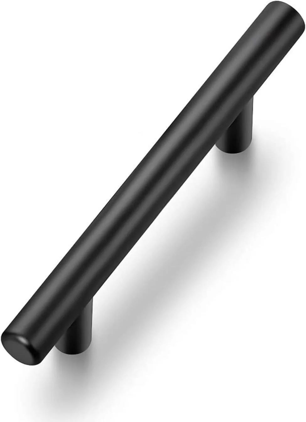 دستگیره کابینت 10 عددی، دستگیره کشو آشپزخانه طول 13 سانتی متر، فاصله مرکز سوراخ 7.6 سانتی متر، مشکی مات