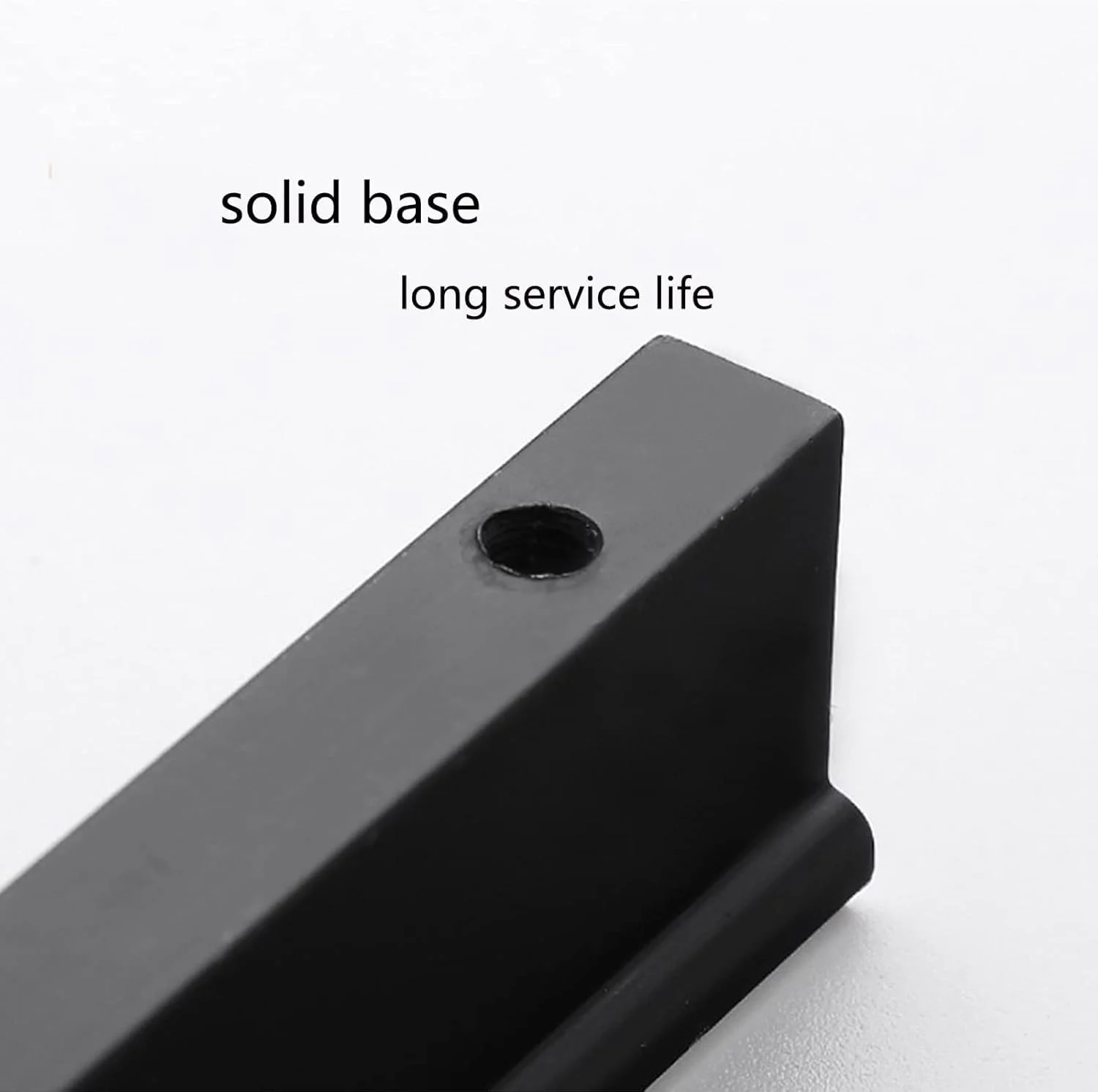 دستگیره های مشکی 115 میلی متری 4basix برای درب کمد، کشو، کابینت آشپزخانه، دستگیره های کابینت، دستگیره های آلومینیومی درب مبلمان (6 عدد، مشکی، 115 میلی متر)