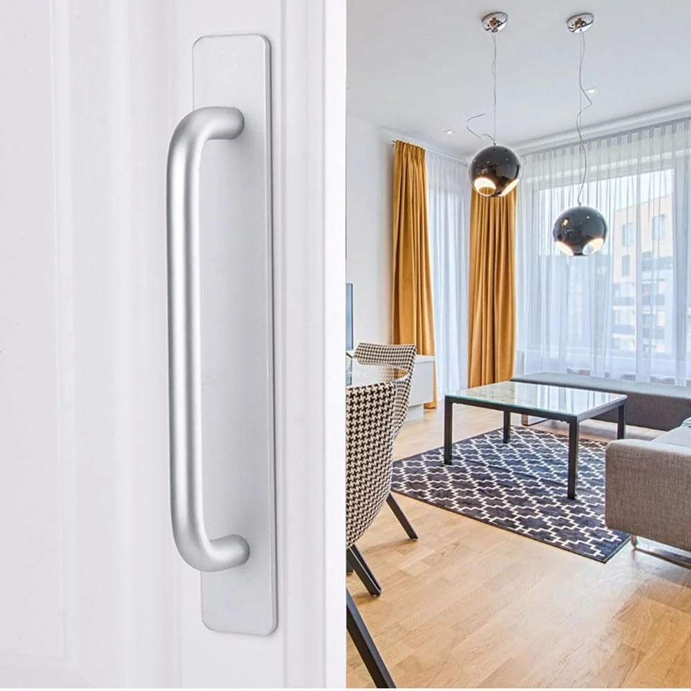 دستگیره کابینت چسبی، 2 عدد دستگیره کشو خود چسب، بدون نیاز به سوراخکاری، کمک کننده فشاری برای پنجره آشپزخانه، درب کمد کشویی