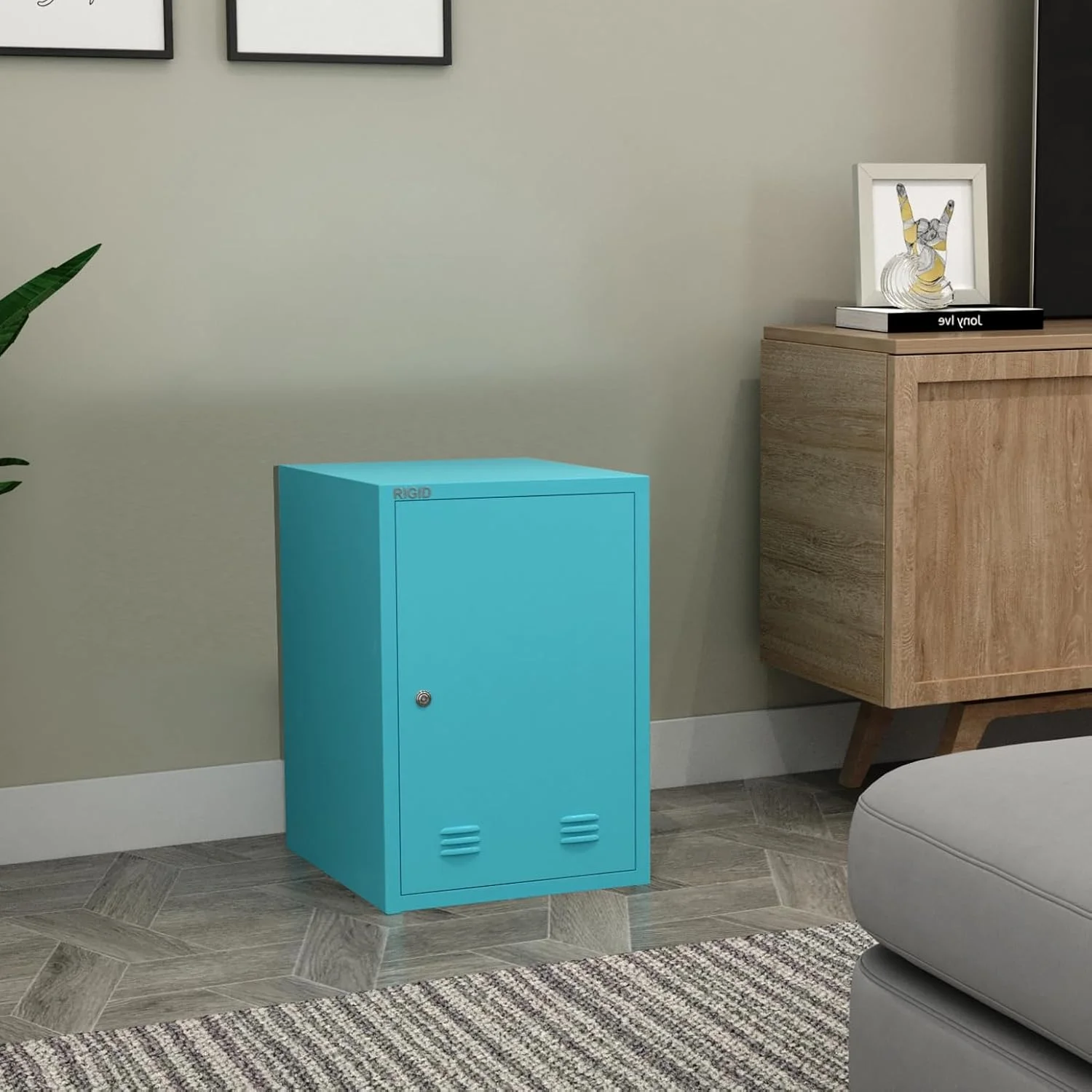 کمد فلزی کوچک RIGID با قفل و کلید، کابینت بایگانی قفلدار فولادی، مناسب خانه، مدرسه، باشگاه، اداره، گاراژ (آبی) کمد فلزی کوچک RIGID با قفل و کلید، کابینت بایگانی قفلدار فولادی، مناسب خانه، مدرسه، باشگاه، اداره، گاراژ (آبی)