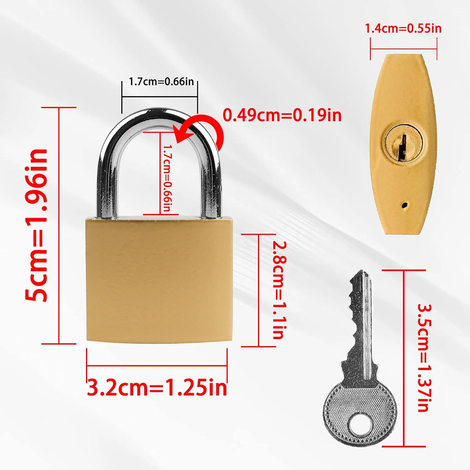 قفل آویز لاموندری، بسته 2 عددی، قفل کوچک با کلید، قفل مینی برای کمدهای باشگاه، کیف های مسافرتی، کابینت ها - 32 میلی متر قفل آویز لاموندری، بسته 2 عددی، قفل کوچک با کلید، قفل مینی برای کمدهای باشگاه، کیف های مسافرتی، کابینت ها - 32 میلی متر