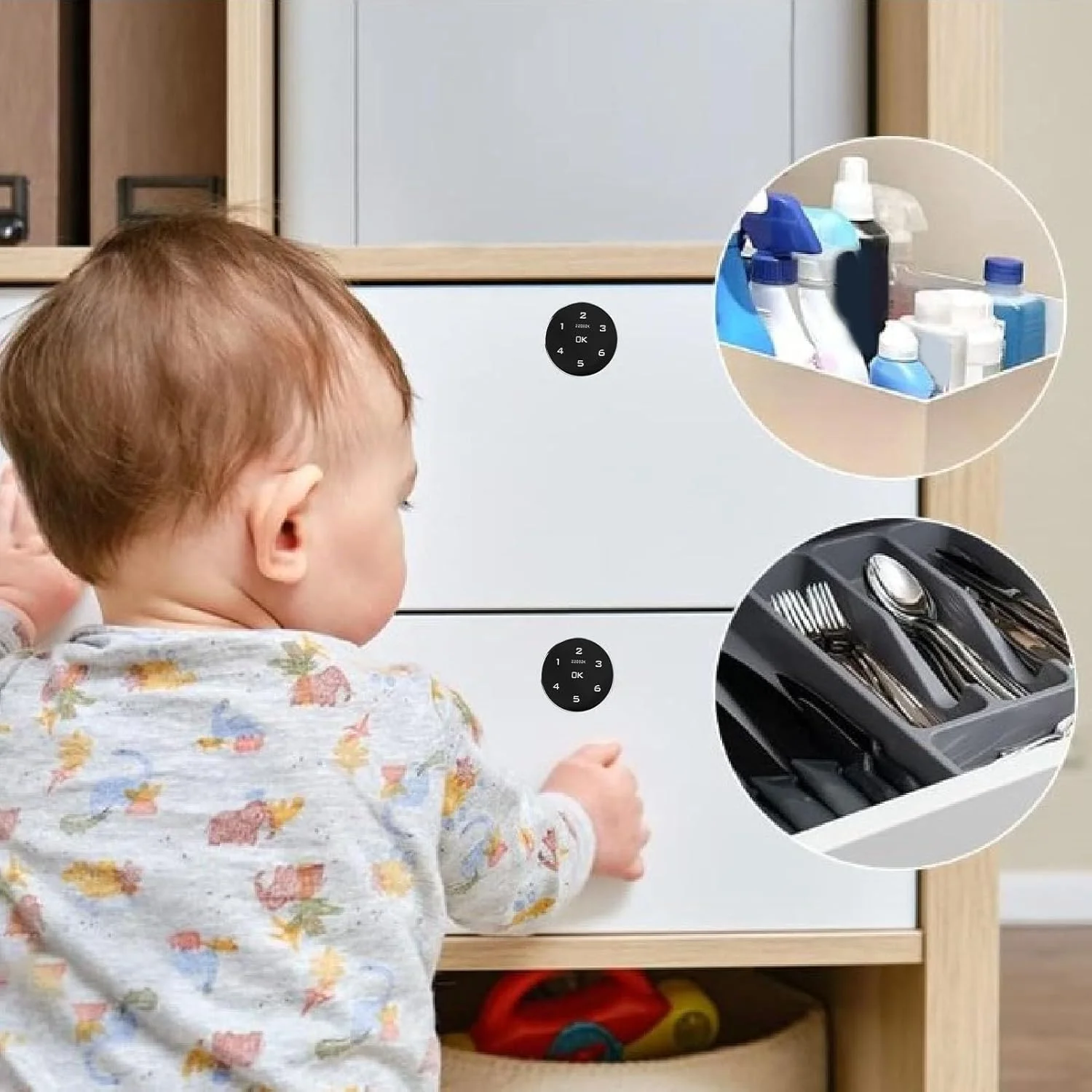 قفل هوشمند کابینت Luocute، باز کردن با رمز عبور، ضد سرقت آلیاژ آلومینیوم، قفل حساس کشو و فایل، قفل صفحه کلید، قفل بدون کلید کابینت رمزگذاری شده برای خانه، هتل، اداره قفل هوشمند کابینت Luocute، باز کردن با رمز عبور، ضد سرقت آلیاژ آلومینیوم، قفل حساس کشو و فایل، قفل صفحه کلید، قفل بدون کلید کابینت رمزگذاری شده برای خانه، هتل، اداره