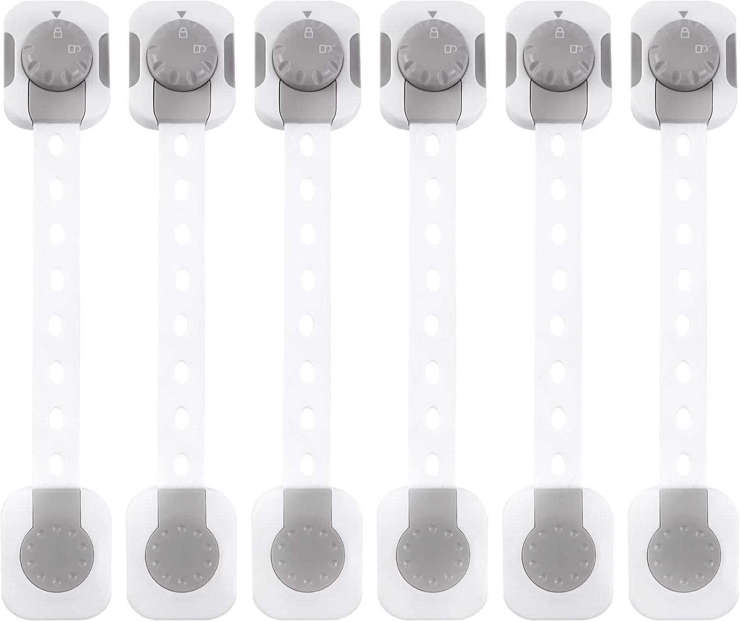 قفل ایمنی کودک (بسته 6 عددی) | قفل کابینت ایمن برای کودک | مجموعه ایمن سازی کودک قفل های کودک قوی و قابل تنظیم مناسب برای قفل کردن در، یخچال، درب توالت، کابینت، کشو، پنجره و فر قفل ایمنی کودک (بسته 6 عددی) | قفل کابینت ایمن برای کودک | مجموعه ایمن سازی کودک قفل های کودک قوی و قابل تنظیم مناسب برای قفل کردن در، یخچال، درب توالت، کابینت، کشو، پنجره و فر