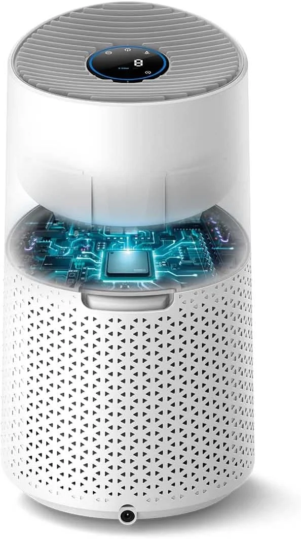 دستگاه تصفیه هوا فیلیپس سری 1000 - مناسب برای اتاقهایی تا 78 متر مربع، تصفیه در 10 دقیقه، دارای 4 تنظیم سرعت شامل حالت سرعت، سفید - AC1711/90 دستگاه تصفیه هوا فیلیپس سری 1000 - مناسب برای اتاقهایی تا 78 متر مربع، تصفیه در 10 دقیقه، دارای 4 تنظیم سرعت شامل حالت سرعت، سفید - AC1711/90