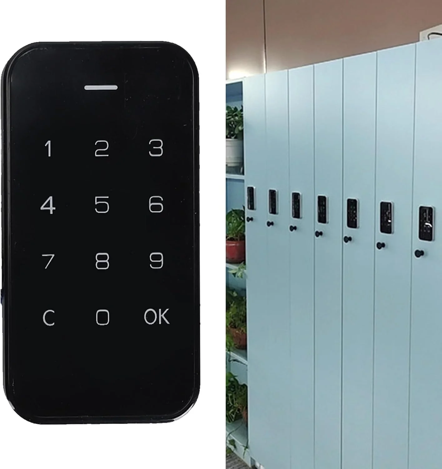 قفل الکترونیکی کابینت، قفل امنیتی صفحه کلید لمسی رمز عبور دیجیتال برای مبلمان مخفی، کابینت مشروب، کمد، انبار