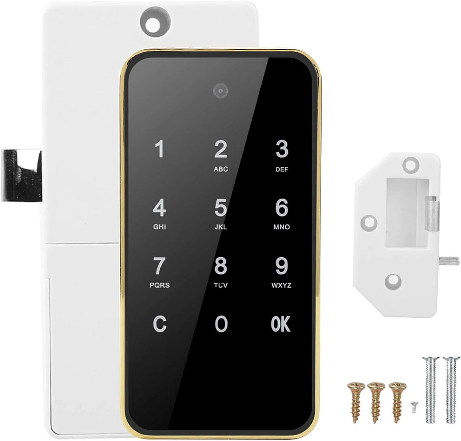 قفل الکترونیکی، کیت قفل کابینت الکترونیکی، نصب آسان برای کابینت کمد فایل کمدهای رختکن سونا (طلایی) Wzsydn (رنگ: طلایی)