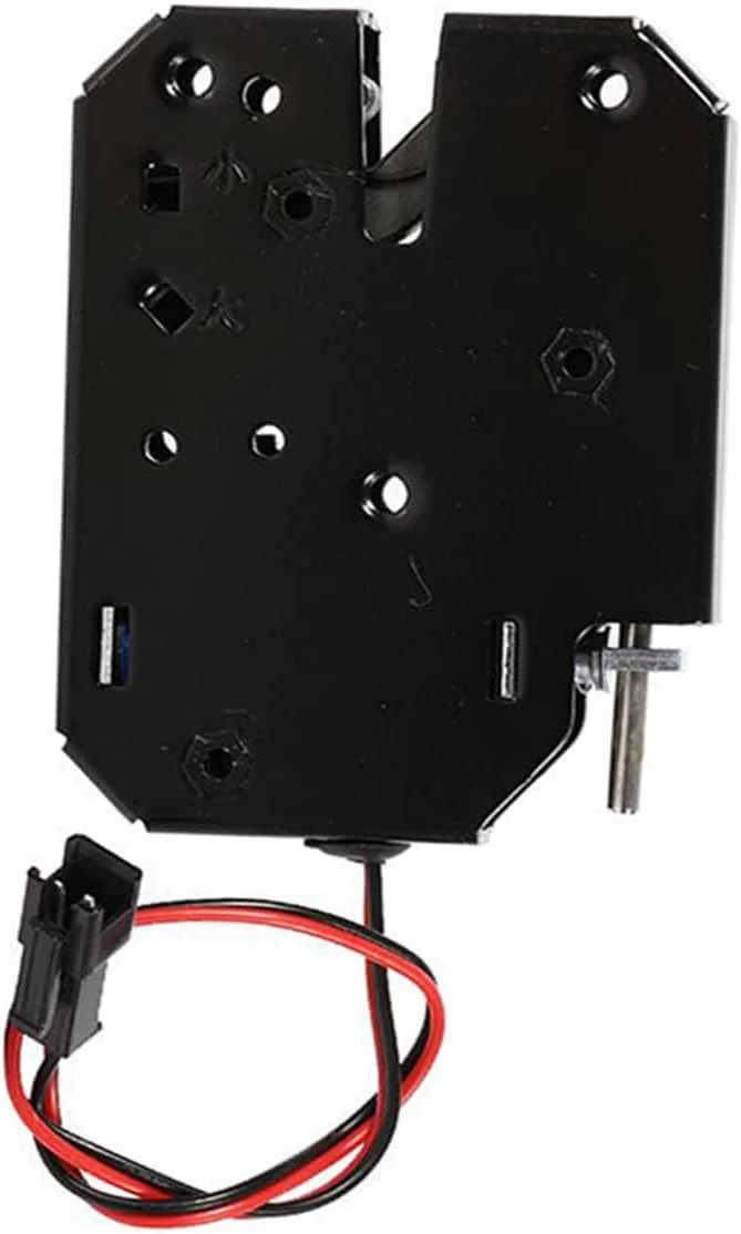 قفل الکترومغناطیسی کشو، زبانه هوشمند فولاد کربنی مشکی، قفل مغناطیسی الکتریکی کشوی کابینت، الکترومغناطیس ایمن در برابر خرابی برای سیستم کنترل دسترسی درب