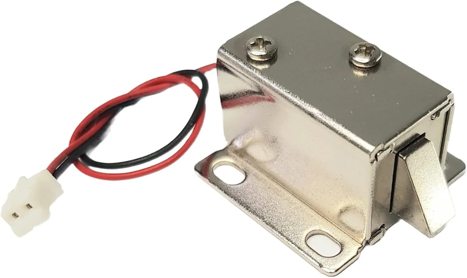 قفل سلونوئیدی 12 ولت DIYables برای کابینت، درب، کشو، سازگار با آردوینو، ESP32، ESP8266، رزبری پای، 2 عدد، نقره ای