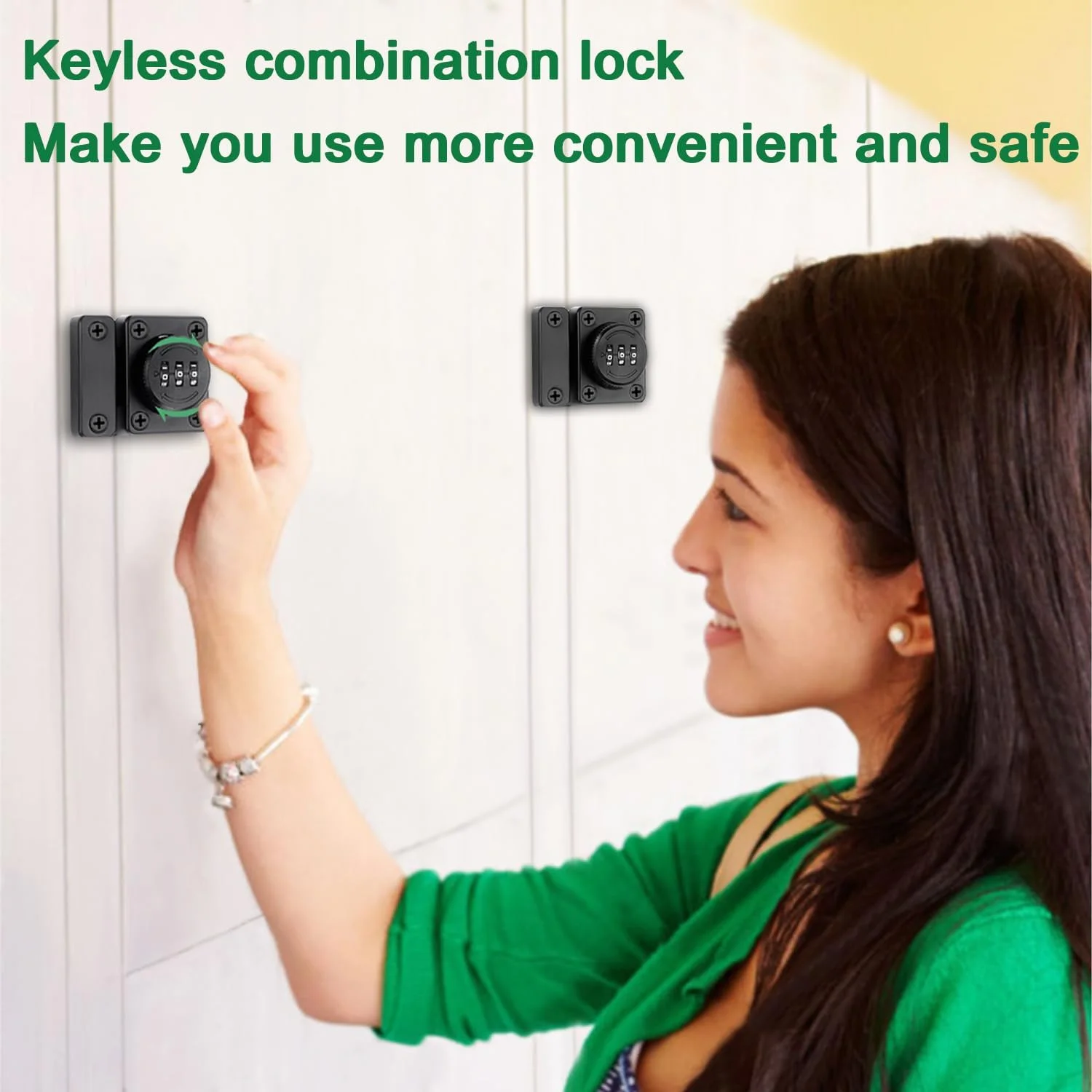 قفل درب کددار برای کابینت، قفل دیجیتال کشویی درب، قفل ترکیبی کشو، قفل کمد