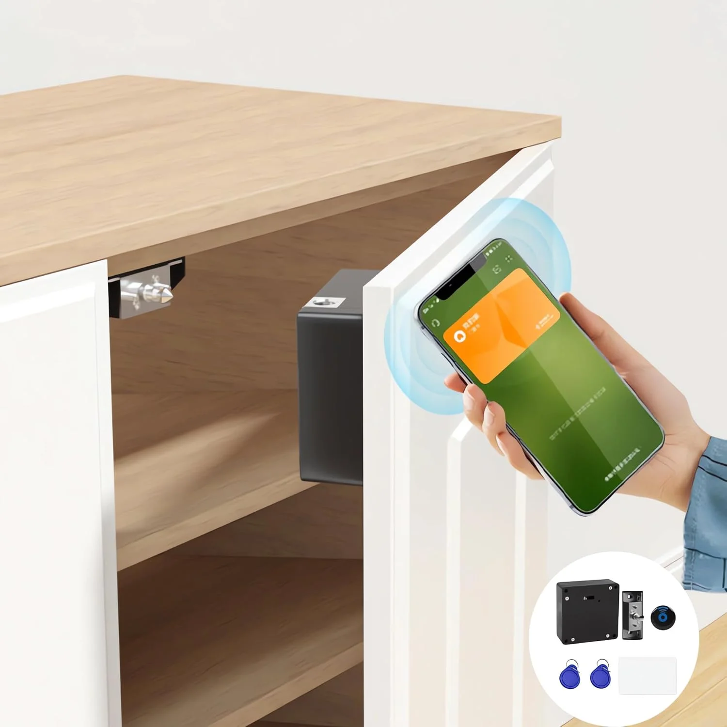 قفل کابینت OYDAS، قفل کشو، قفل مخفی DIY برای کشو کابینت چوبی، کمد