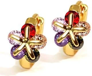 هدایای ولنتاین YouBella: مجموعه جواهرات ولنتاین گوشواره های مجلسی شیک زیرکون سوئیسی AAA برای دختران و زنان