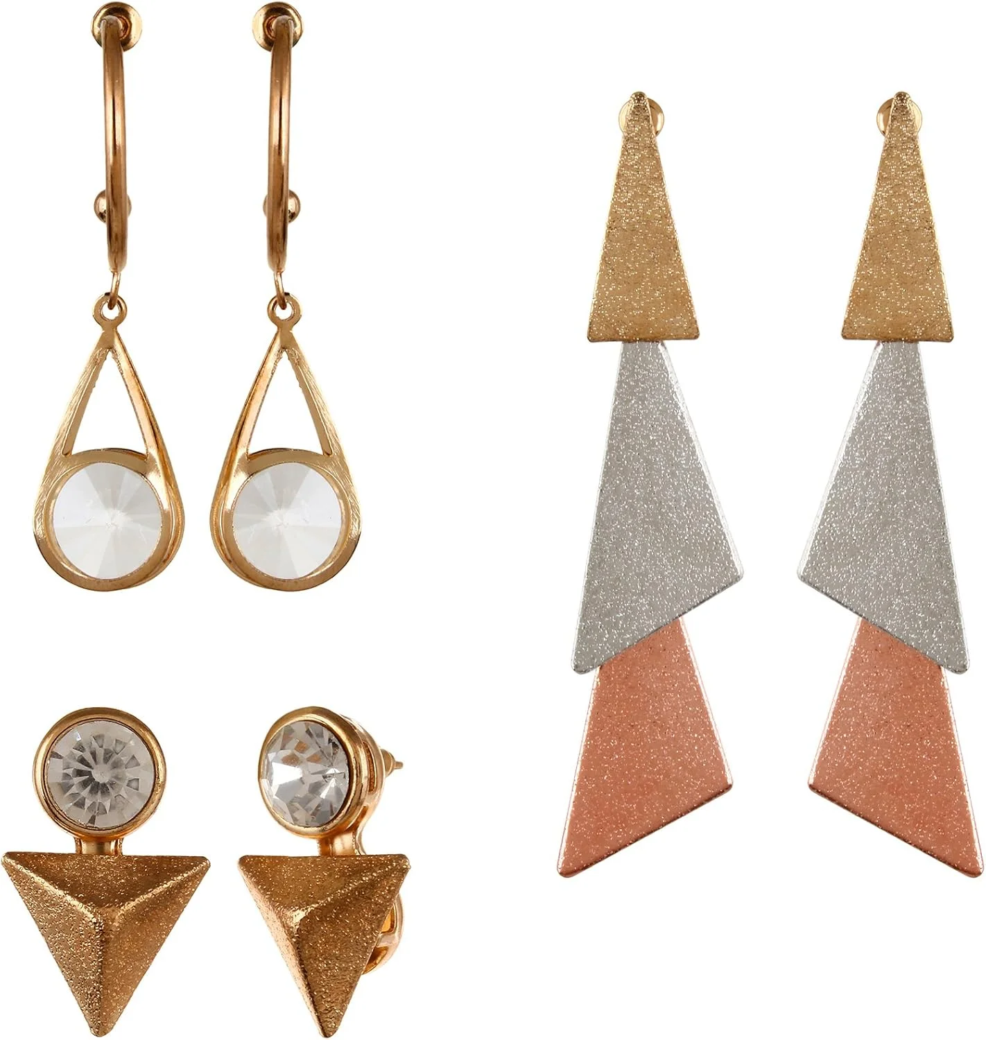 گوشواره های میخی طلایی زنانه یوولا، مناسب برای مهمانی و استفاده روزمره (طلایی) (YBECB_26)