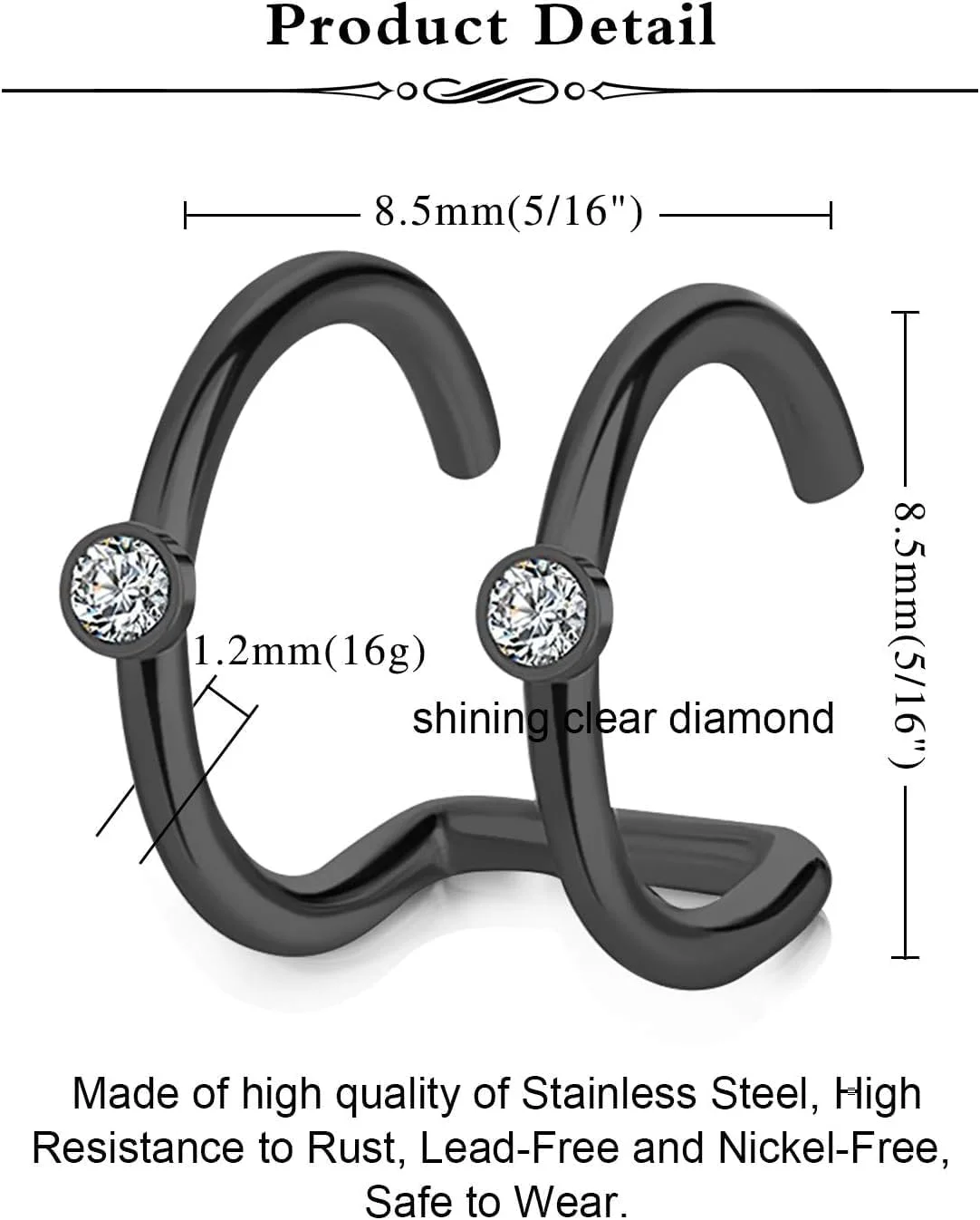 YouBella Fashion Jewellery جدیدترین مدل گوشواره های کلیپسی بدون سوراخ 36 عددی برای زنان، دختران، مردان و پسران پانک YouBella Fashion Jewellery جدیدترین مدل گوشواره های کلیپسی بدون سوراخ 36 عددی برای زنان، دختران، مردان و پسران پانک