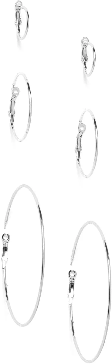 ست گوشواره زنانه یوتبلا، حلقه ای نقره ای (نقره ای) (YBEAR_32774) ست گوشواره زنانه یوتبلا، حلقه ای نقره ای (نقره ای) (YBEAR_32774)