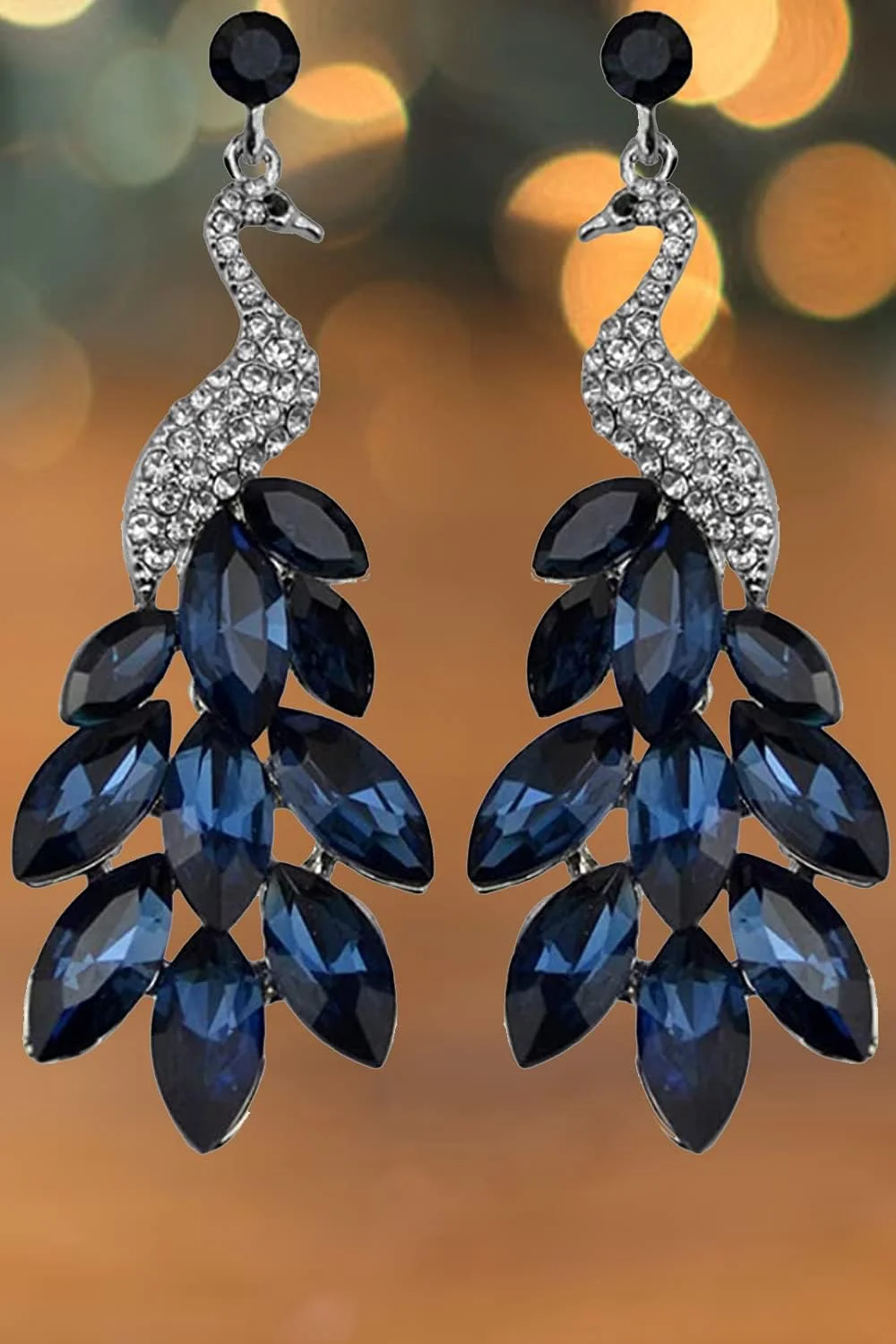 گوشواره های زنانه YouBella Jewellery طرح طاووس نگین زیرکونیا سویسی، آبکاری طلا، مناسب مهمانی و فشن (آبی) گوشواره های زنانه YouBella Jewellery طرح طاووس نگین زیرکونیا سویسی، آبکاری طلا، مناسب مهمانی و فشن (آبی)