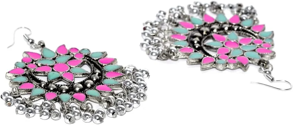 گوشواره های قبیله ای افغانی اکسید شده YouBella Jewellery برای دختران و زنان