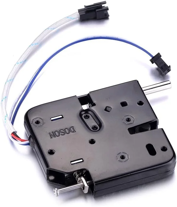 قفل کابینت الکترونیکی ATOPLEE، 1 عدد قفل سلونوئیدی فنری کابینت فولادی کربنی DC 12V 2A برای کشو و قفسه کابینت (73X67X14mm)