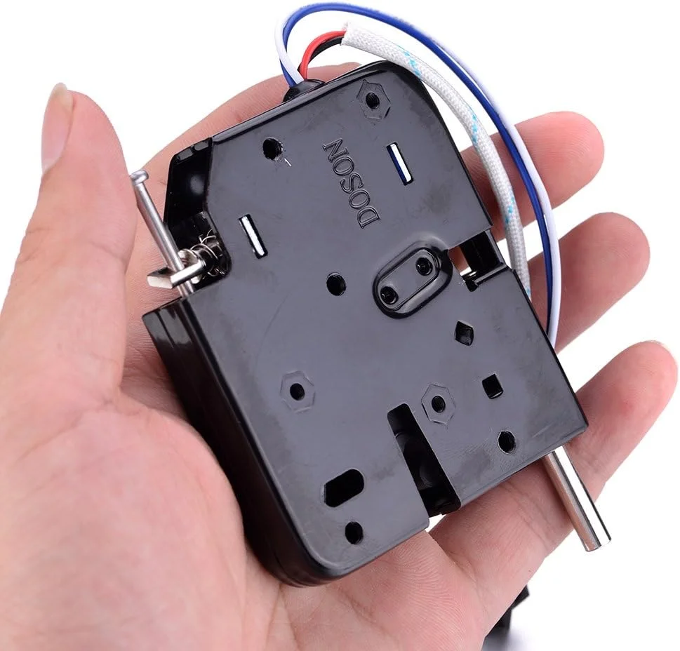 قفل کابینت الکترونیکی ATOPLEE، 1 عدد قفل سلونوئیدی فنری کابینت فولادی کربنی DC 12V 2A برای کشو و قفسه کابینت (73X67X14mm)