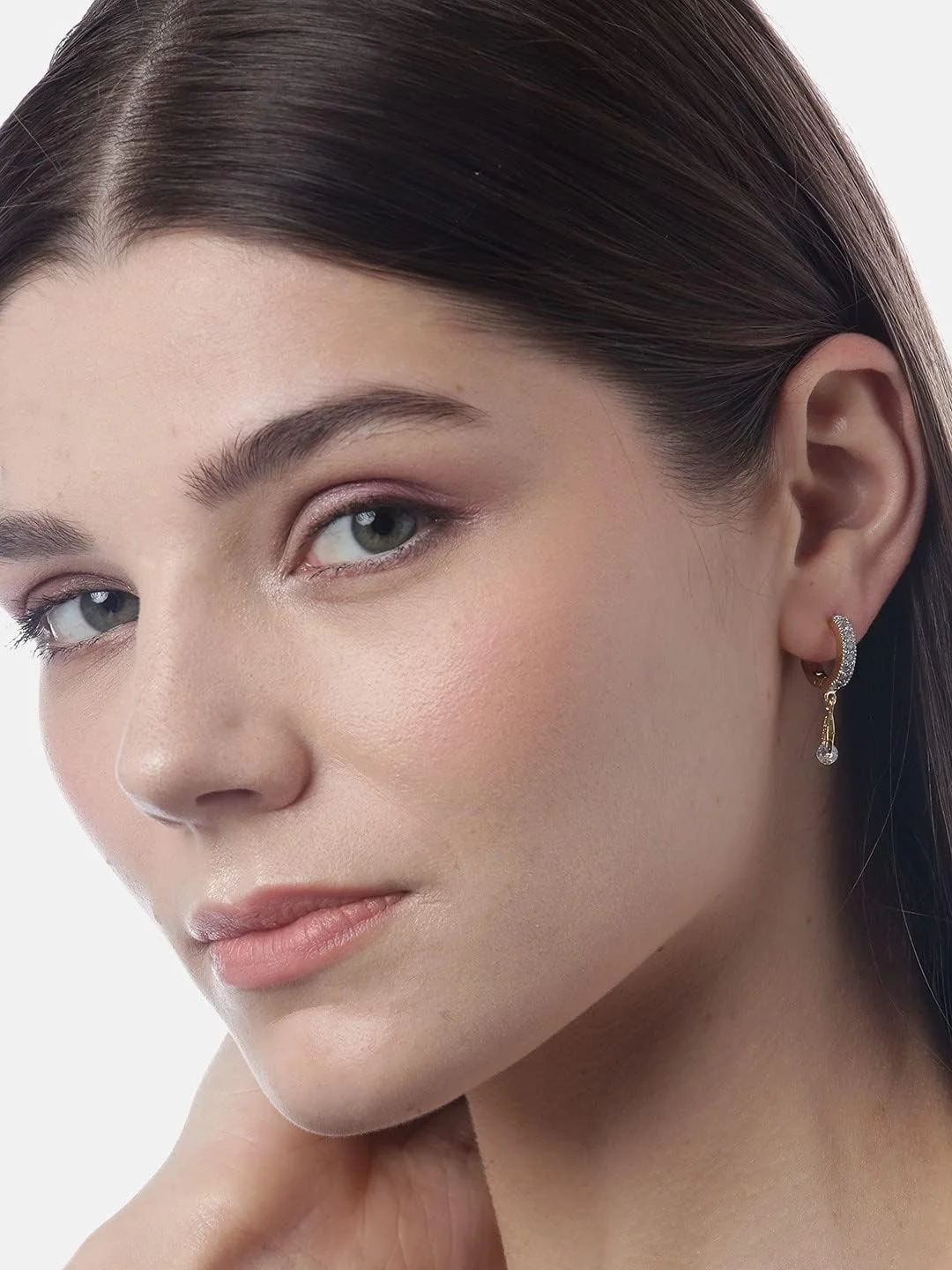 گوشواره های حلقه ای روکش طلایی زنانه YouBella (طلایی) (YBECB_12) گوشواره های حلقه ای روکش طلایی زنانه YouBella (طلایی) (YBECB_12)