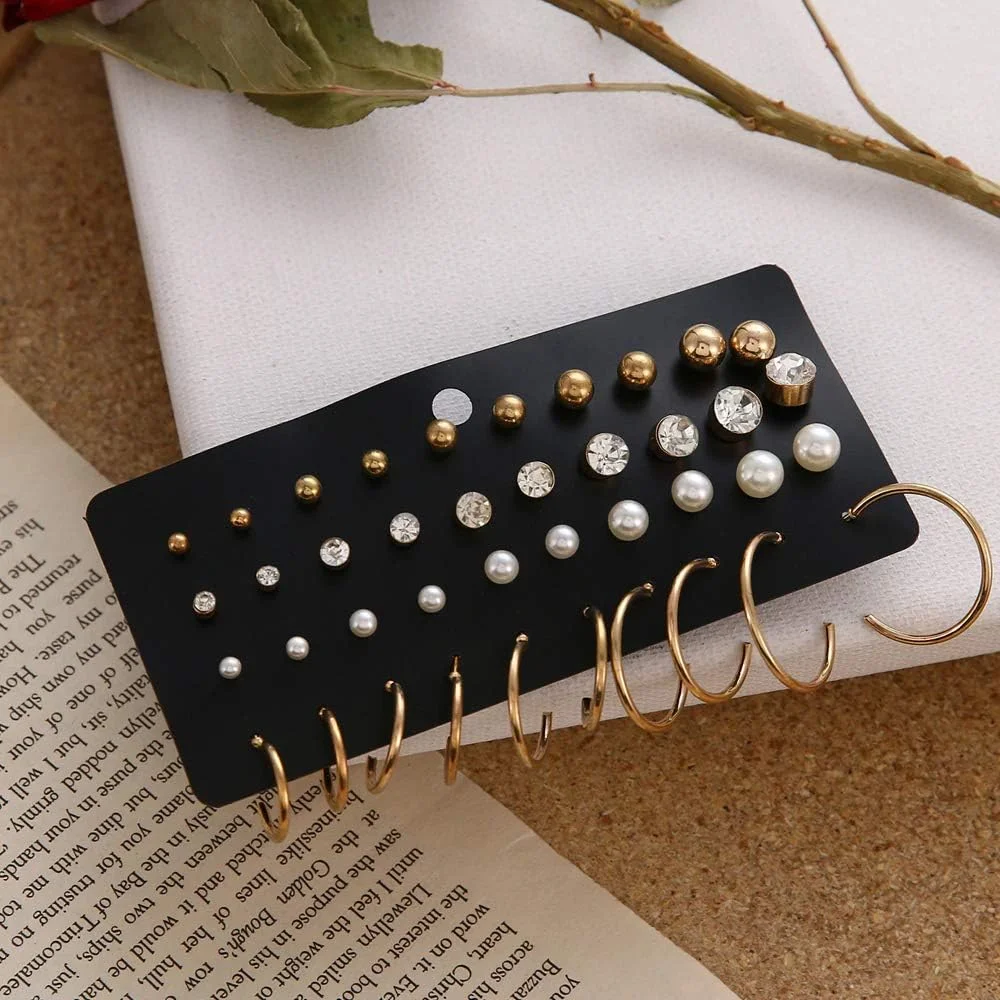 گوشواره های زنانه YouBella Jewellery، مجموعه ای از گوشواره های میخی برای زنان و دختران (چند رنگ) (YBEAR_32862)، متوسط گوشواره های زنانه YouBella Jewellery، مجموعه ای از گوشواره های میخی برای زنان و دختران (چند رنگ) (YBEAR_32862)، متوسط