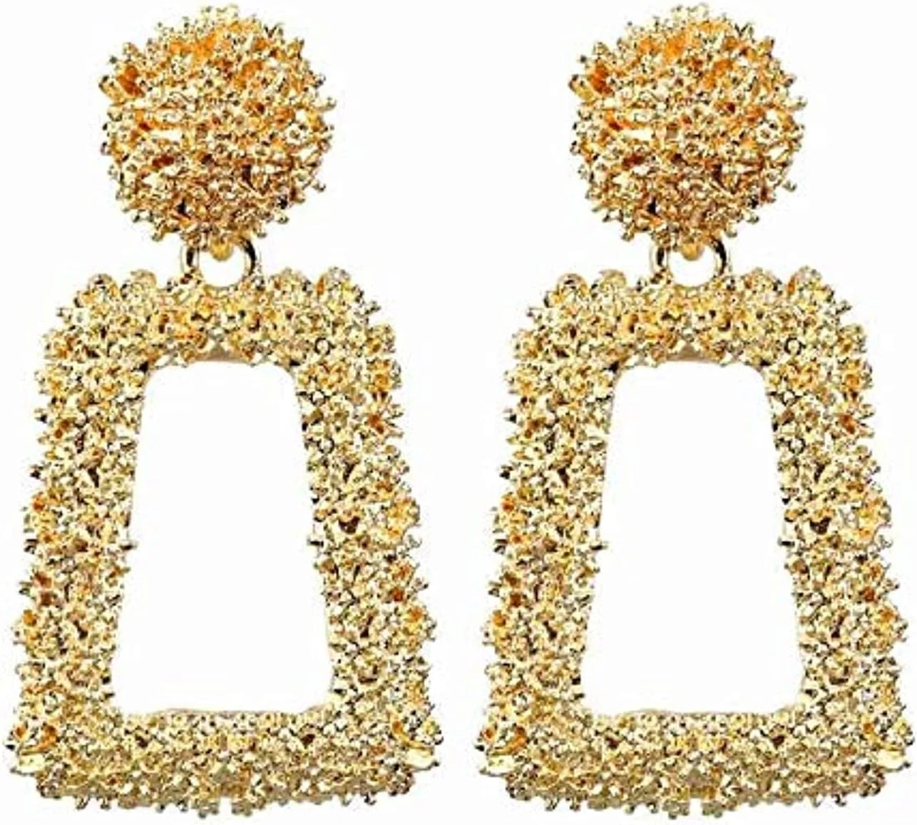 گوشواره های برنجی کریستالی دست ساز الهام گرفته از سلبریتی YouBella Jewellery برای زنان (طلایی)