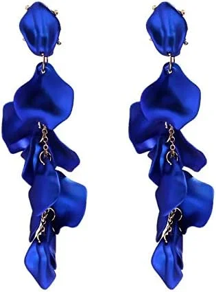 گوشواره های الهام گرفته از افراد مشهور YouBella Jewellery برای زنان، گوشواره های دست ساز برای دختران و زنان (آبی)