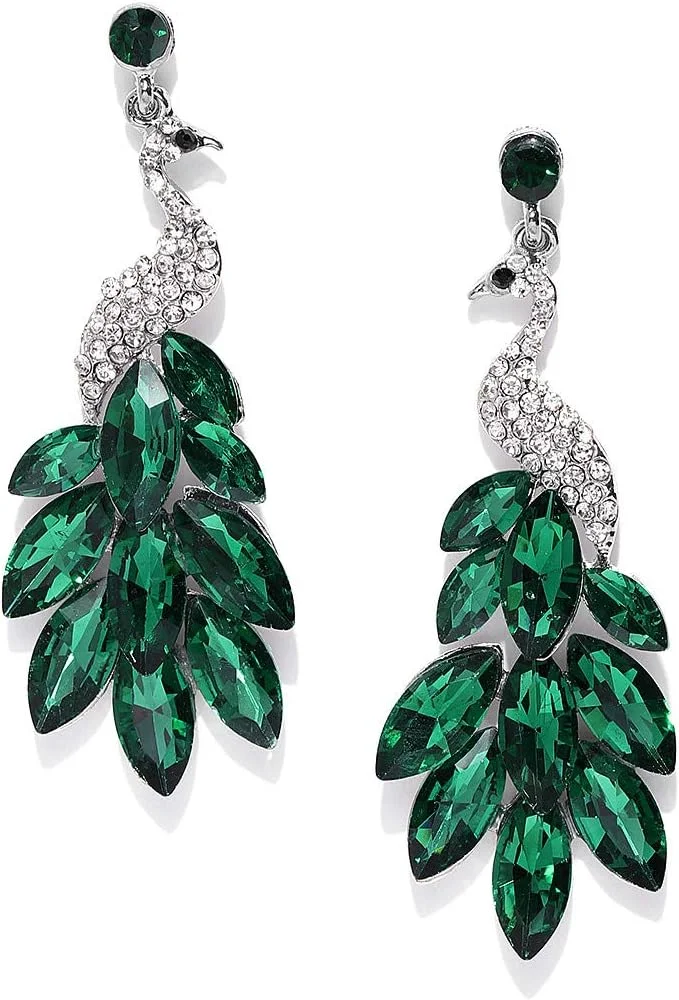 گوشواره های آویزی نقره ای طرح دار مجلسی شیک YouBella برای زنان (سبز) (YBEAR_32281) گوشواره های آویزی نقره ای طرح دار مجلسی شیک YouBella برای زنان (سبز) (YBEAR_32281)