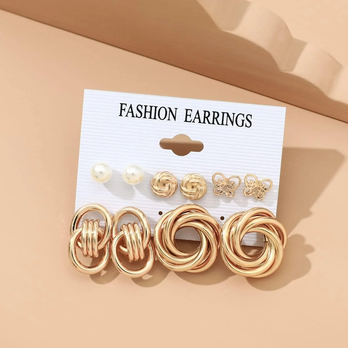 گوشواره های روکش طلای الهام گرفته از افراد مشهور YouBella Jewellery، مناسب برای دختران و زنان، سایز متوسط، کریستال