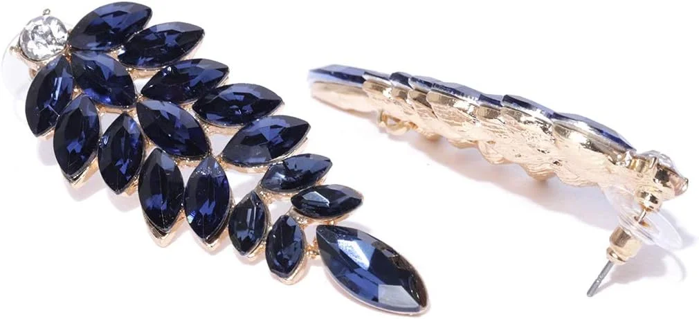 گوشواره های آویز کریستالی شیک و مد روز YouBella، مناسب برای بانوان و دختران، به سبک بالیوود گوشواره های آویز کریستالی شیک و مد روز YouBella، مناسب برای بانوان و دختران، به سبک بالیوود