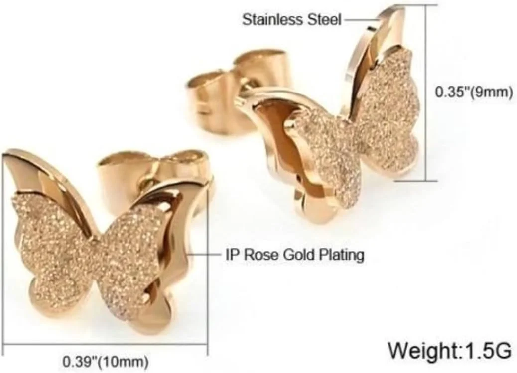 گوشواره های میخی طرح پروانه ای YouBella Jewellery، روکش طلایی، استیل جراحی، مناسب دختران و زنان (طلایی) (YBEAR_32436) گوشواره های میخی طرح پروانه ای YouBella Jewellery، روکش طلایی، استیل جراحی، مناسب دختران و زنان (طلایی) (YBEAR_32436)