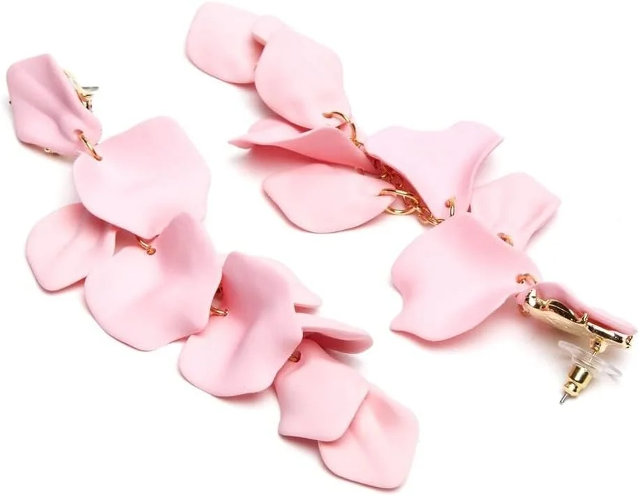 گوشواره های الهام گرفته از افراد مشهور YouBella Jewellery برای زنان، گوشواره های دست ساز برای دختران و زنان (صورتی)