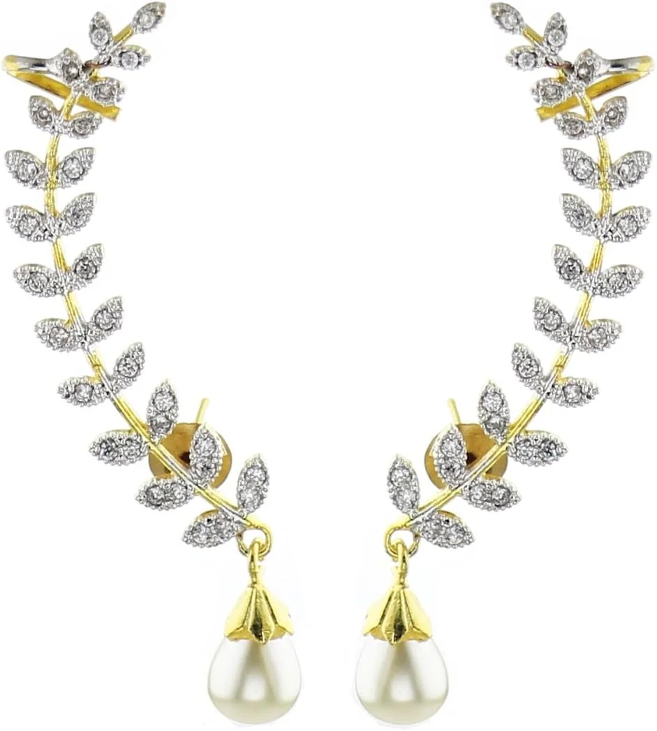 گوشواره های النگویی طلایی زنانه یوBella، مناسب برای مهمانی (طلایی)(YBERC_30A)